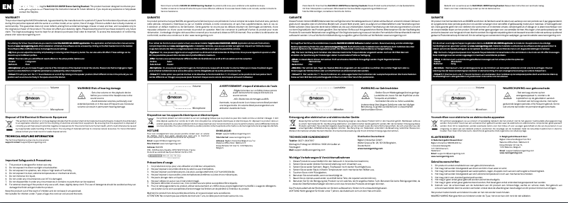 Page 1 de la notice Manuel utilisateur NACON PCGH-300SR