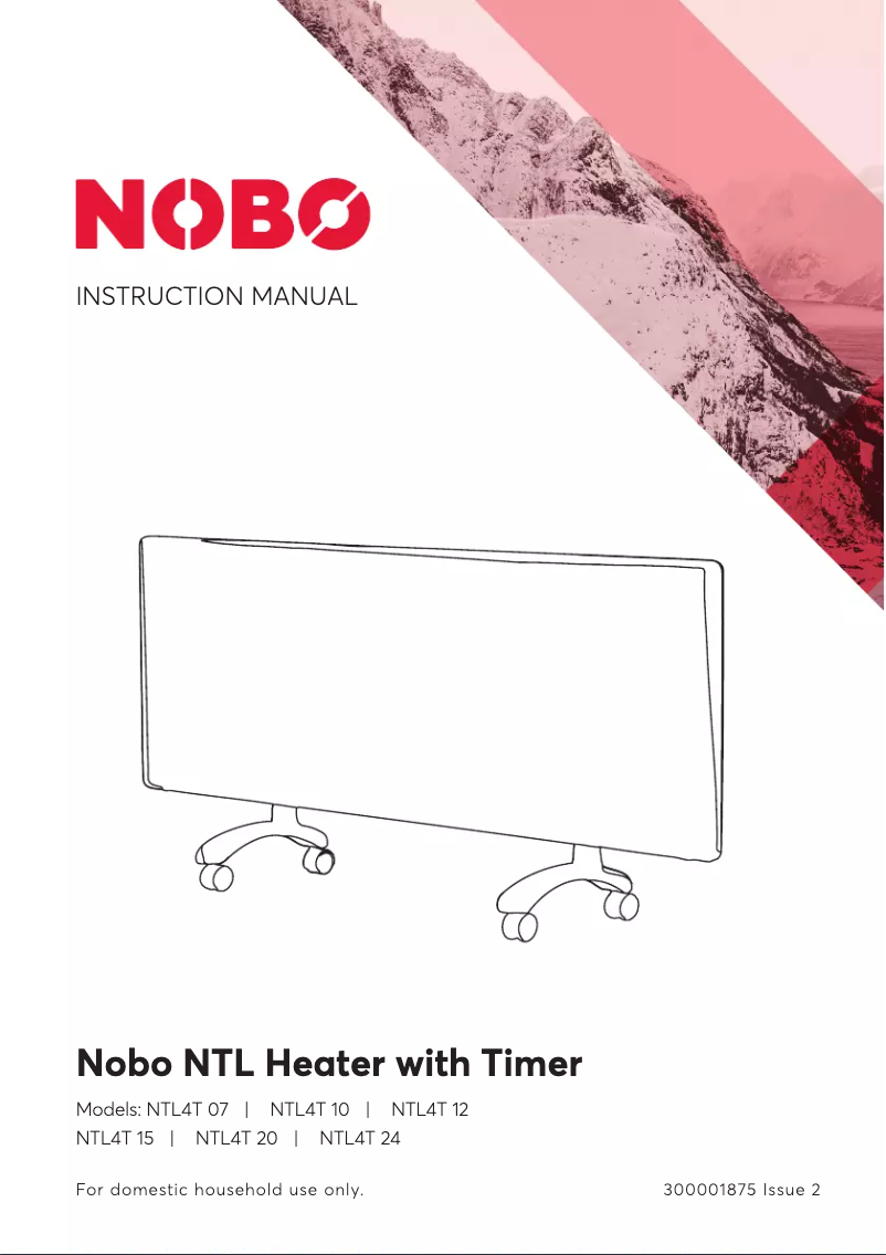 Page 1 de la notice Manuel utilisateur Nobo NTL4T24-FS40