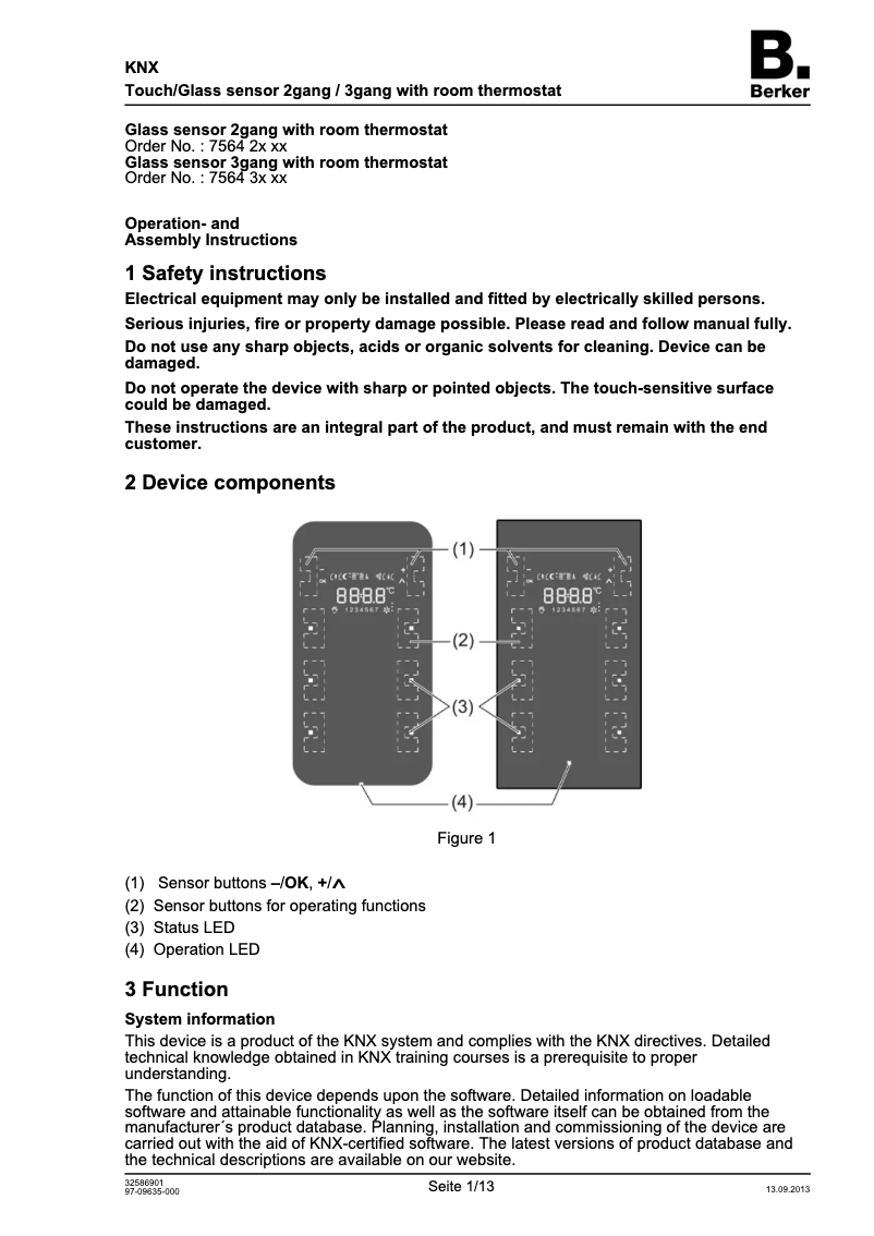 Page 1 de la notice Manuel utilisateur Hager 75643065