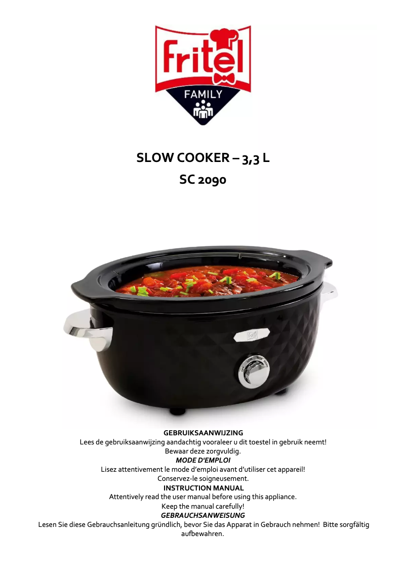 Page 1 de la notice Manuel utilisateur Fritel SC 2090