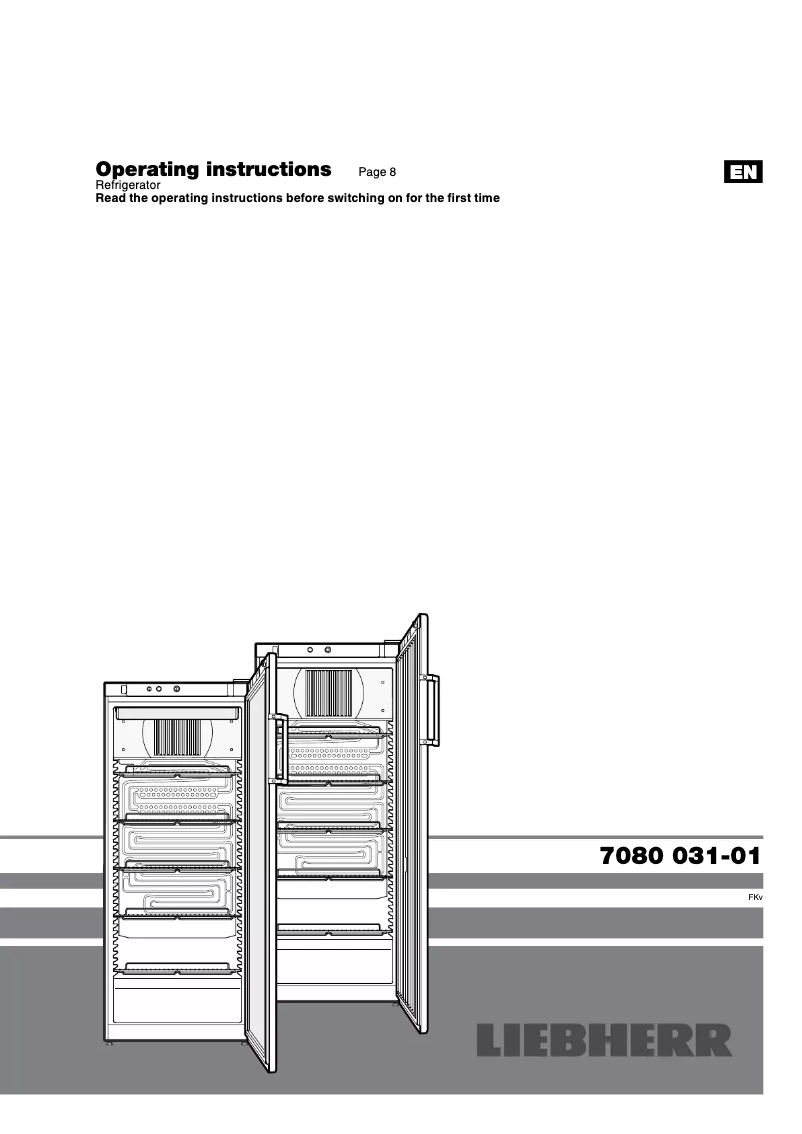 Page 1 de la notice Manuel utilisateur Liebherr FKv 2640