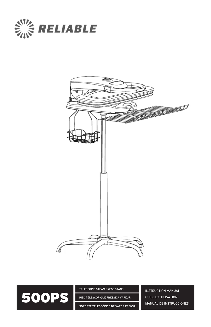 Page 1 de la notice Manuel utilisateur Reliable 500PS