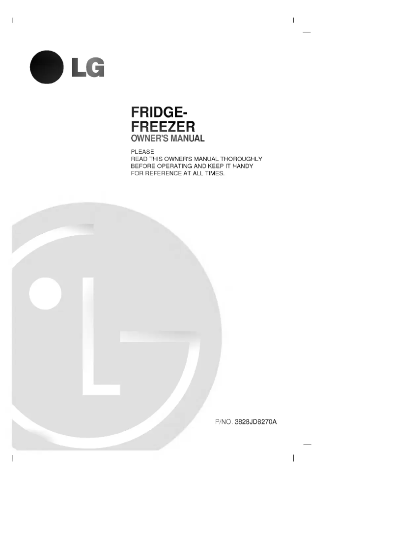 Page 1 de la notice Manuel utilisateur LG GR-T452GVA