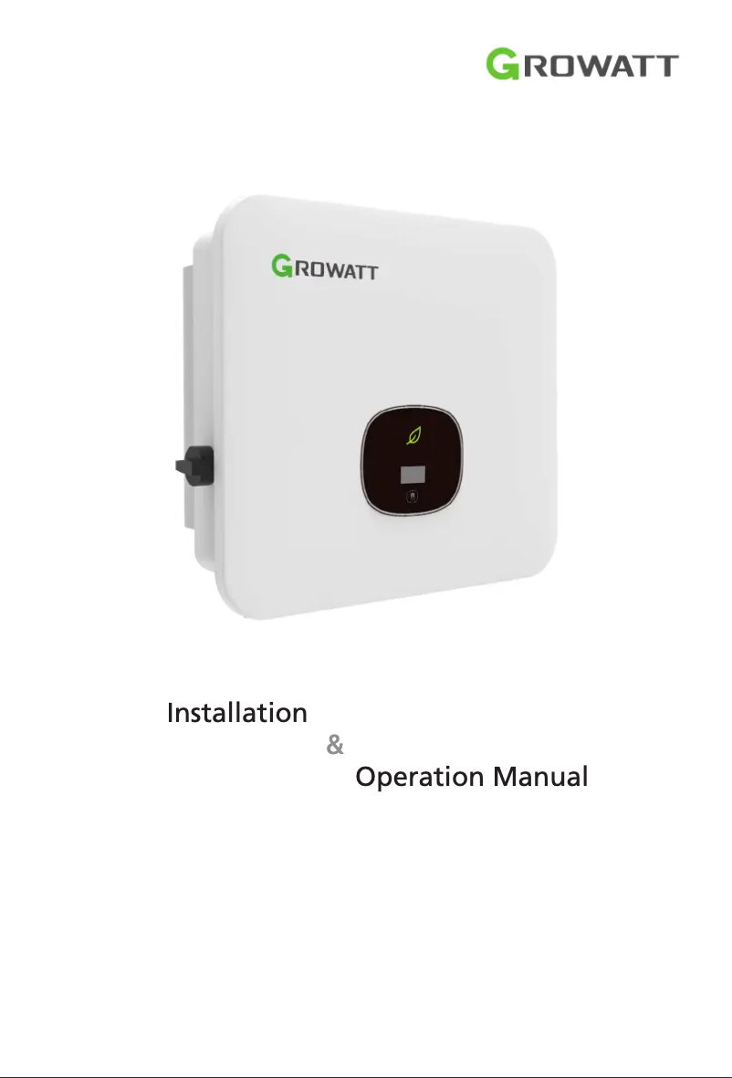 Image de la première page du manuel de l'appareil MOD3-10KTL3-XH