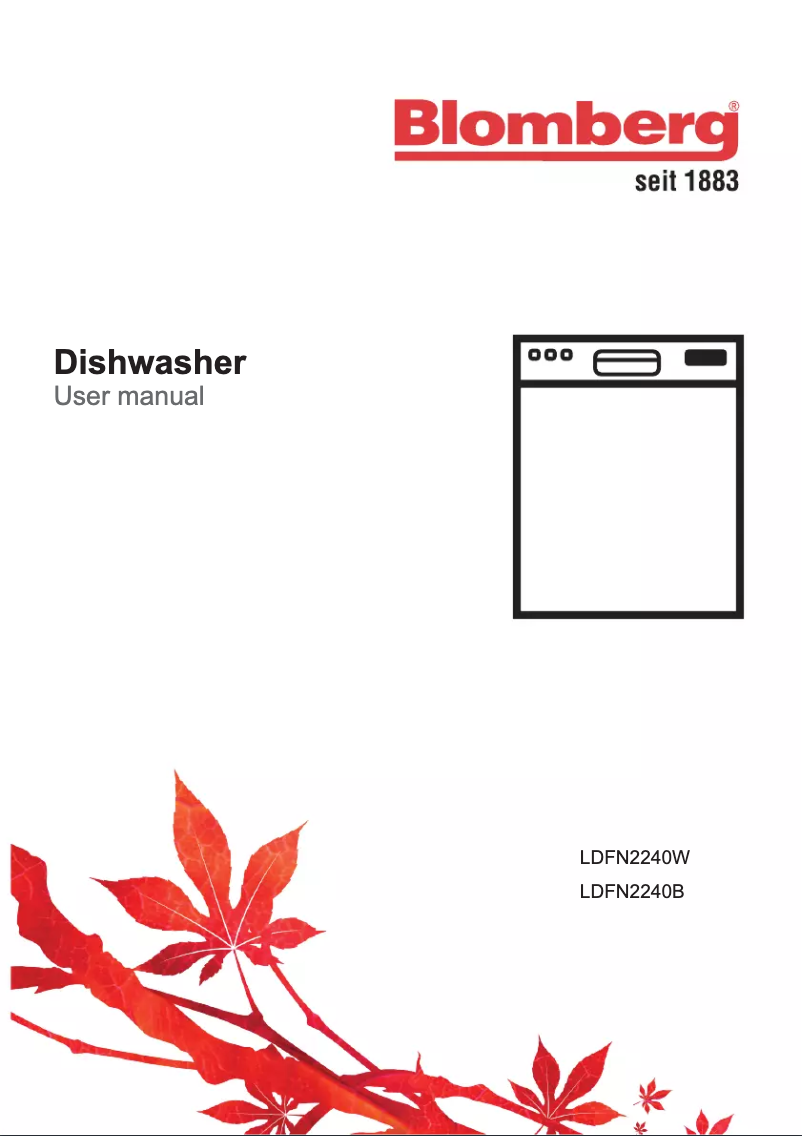 Page n°1 - Manuel utilisateur Blomberg LDFN2240B