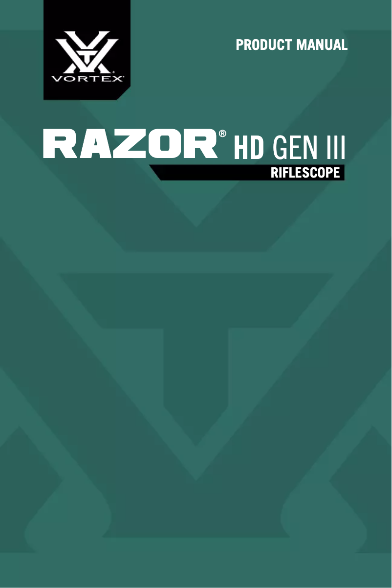 Page n°1 - Manuel utilisateur Vortex Razor HD Gen III