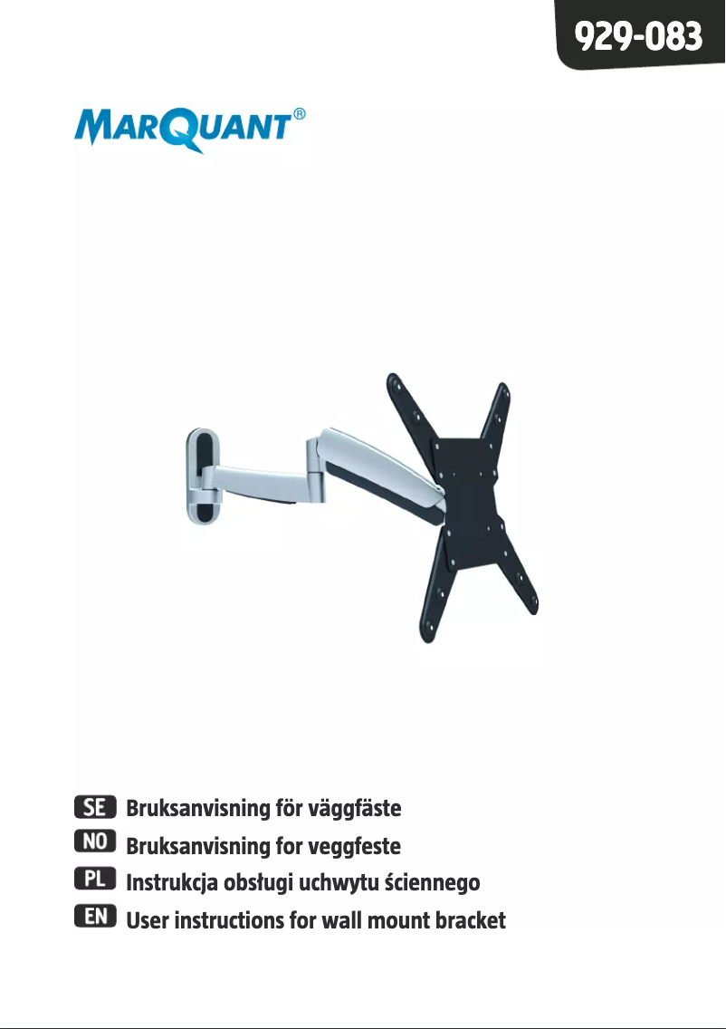 Page n°1 - Manuel utilisateur Marquant 929-083