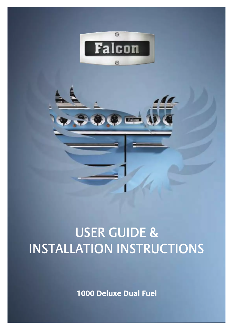 Page 1 of the manual User Manual Falcon 1000 Deluxe Dual Fuel