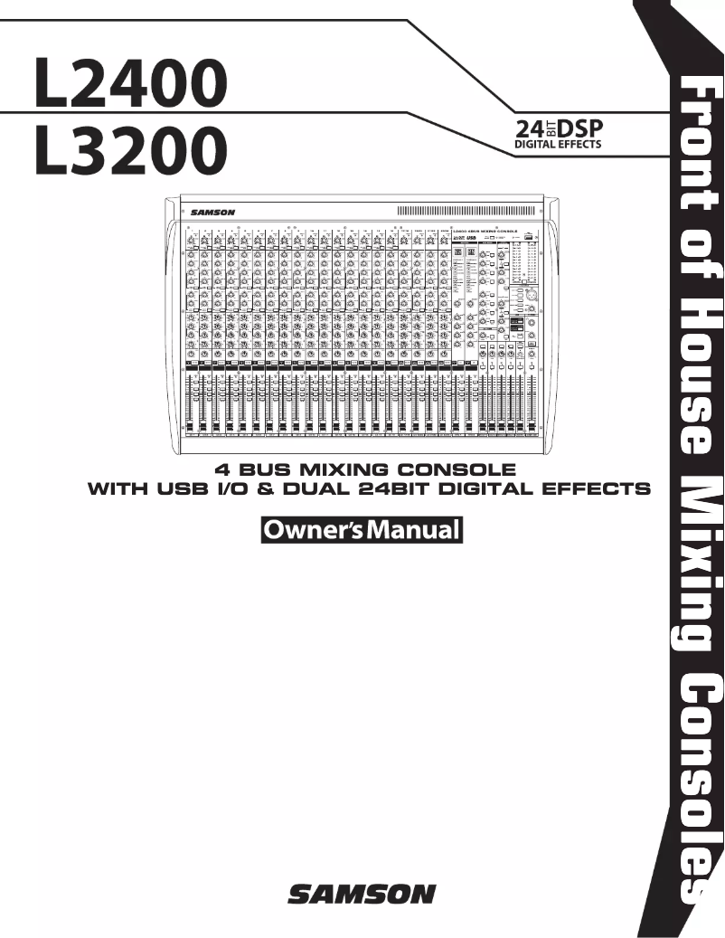 Image de la première page du manuel de l'appareil L2400
