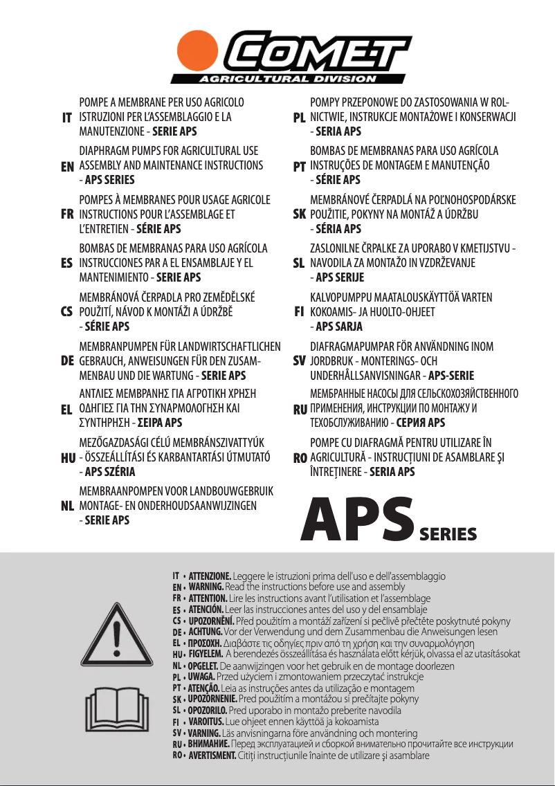 Page 1 de la notice Manuel utilisateur Comet APS 51