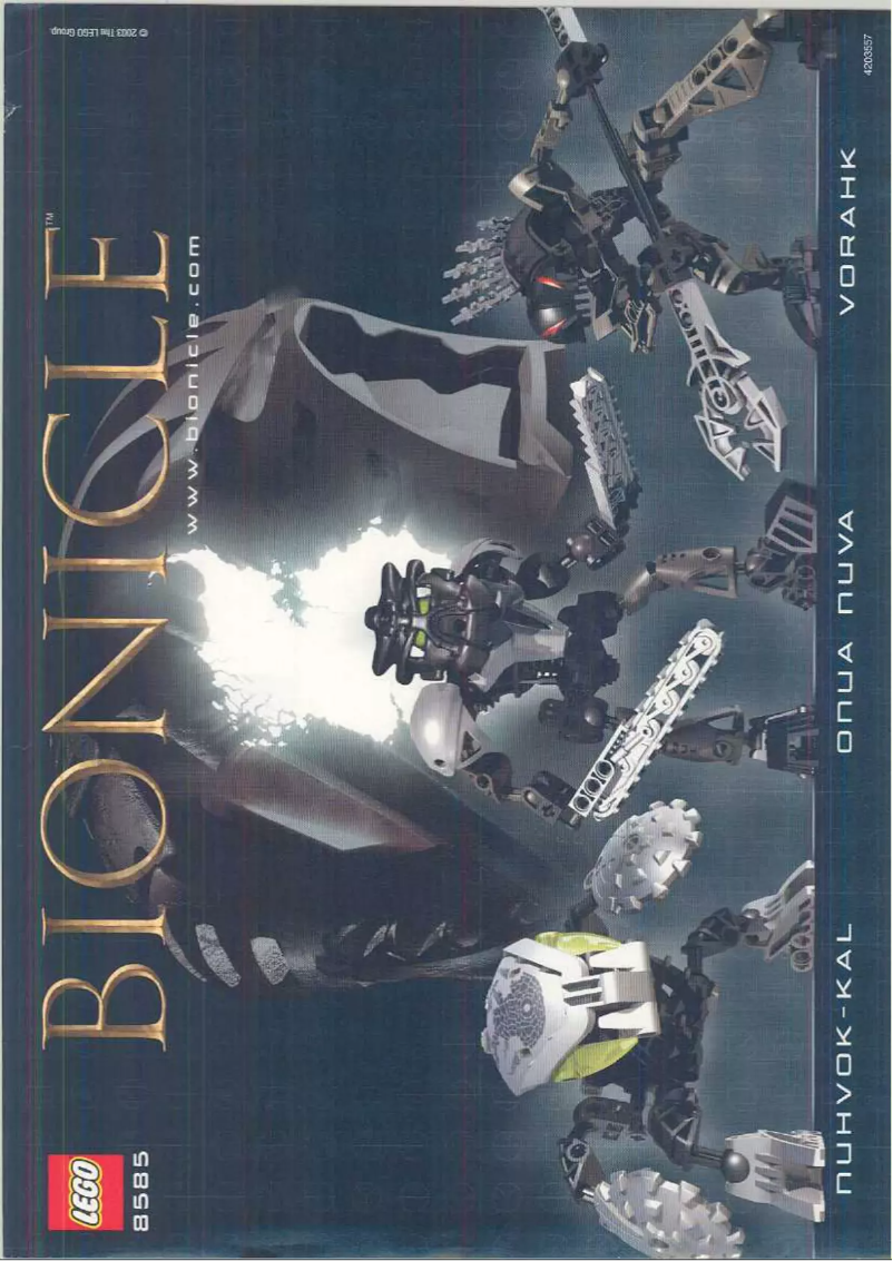 Page 1 de la notice Manuel utilisateur Lego Bionicle 8585