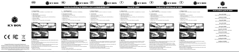 Page n°1 - Manuel utilisateur Icy Box IB-183M2