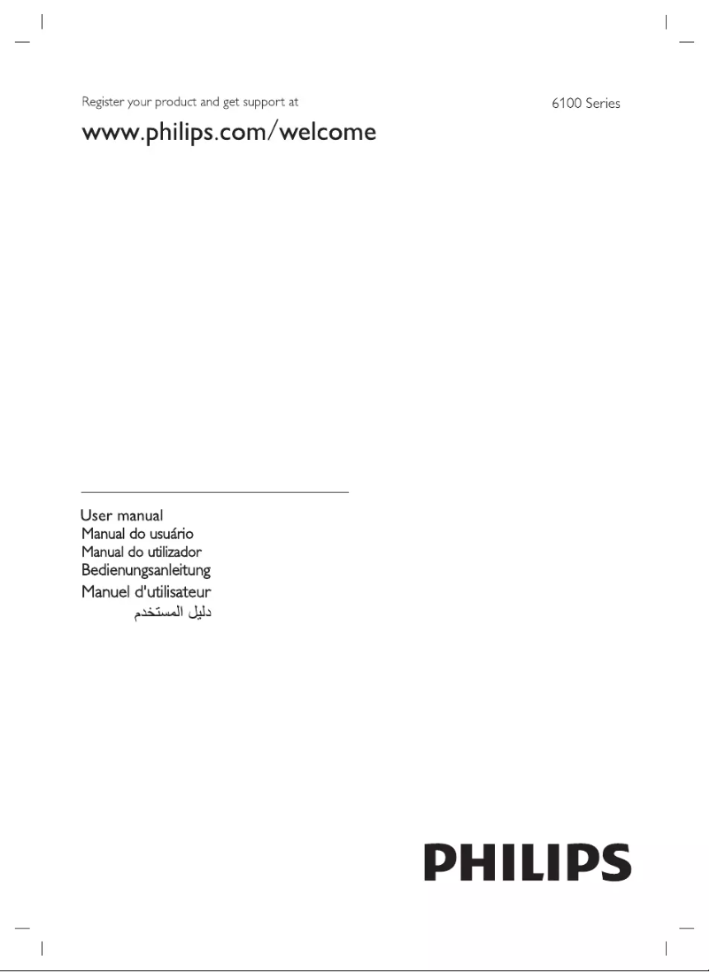 Page 1 of the manual User Manual Philips 43PFT6150S