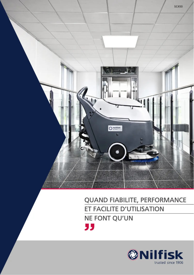 Page 1 de la notice Brochure Nilfisk SC450