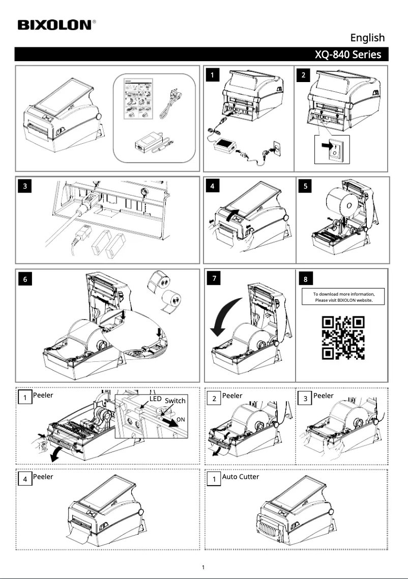 Page n°1 - Manuel utilisateur Bixolon XQ-840