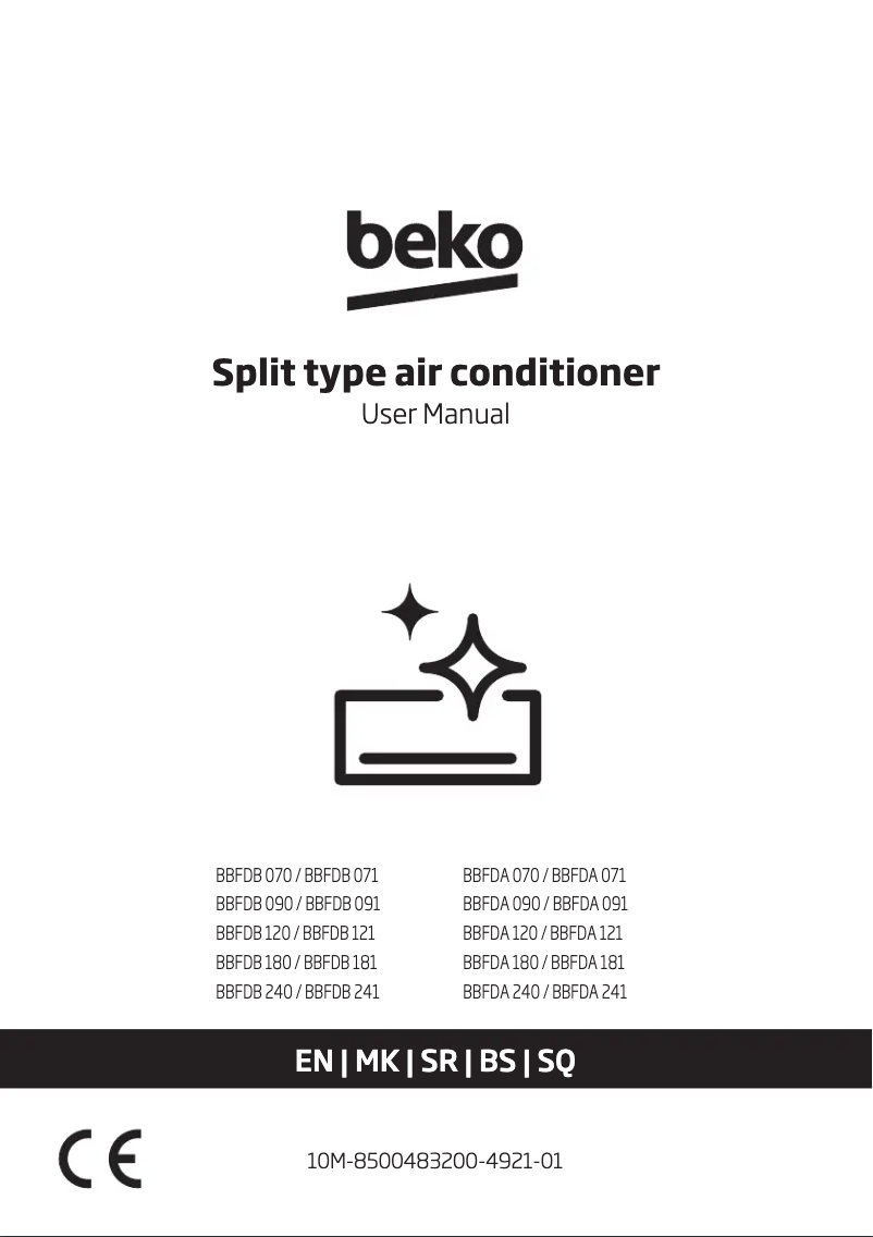 Page 1 de la notice Manuel utilisateur Beko BBFDB 090