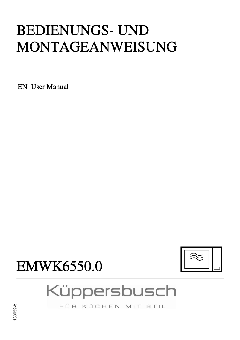 Imagen de la primera página del manual del dispositivo EMWK 6550.0