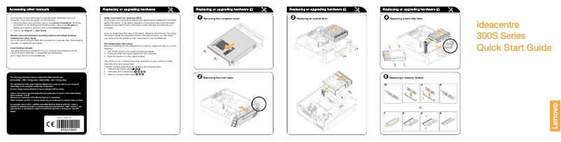 Página 1 del manual Manual de instrucciones Lenovo Ideacentre 300S