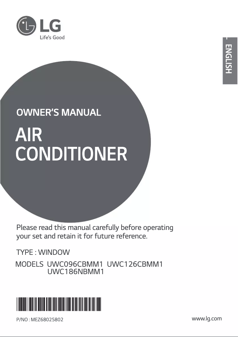 Página 1 del manual Manual de usuario LG UWC096CBMM1