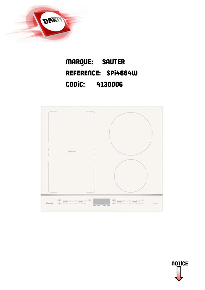 First page image of the manual for SPI4664W