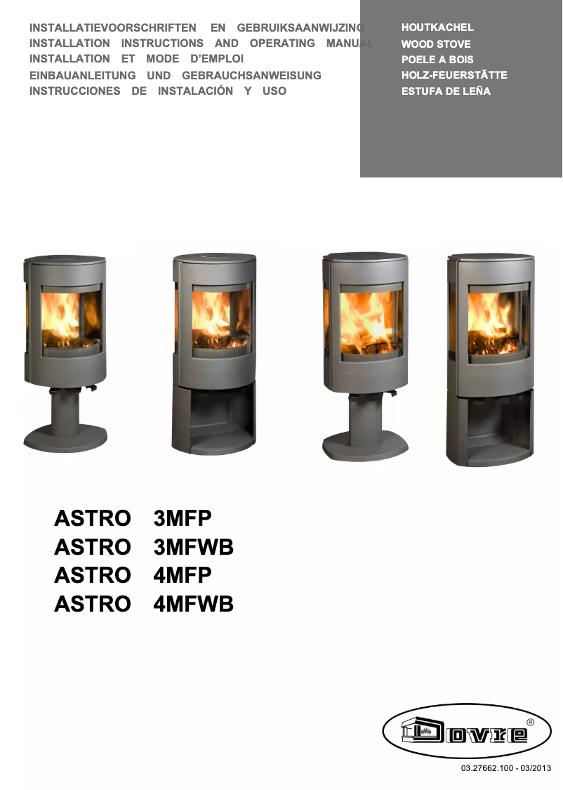 Page n°1 - Manuel utilisateur Dovre ASTRO 4MFP