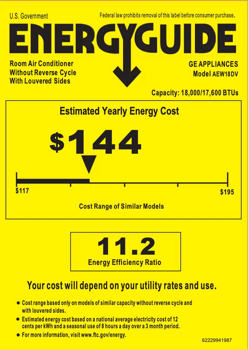 Imagen de la primera página del manual del dispositivo AEW18DV
