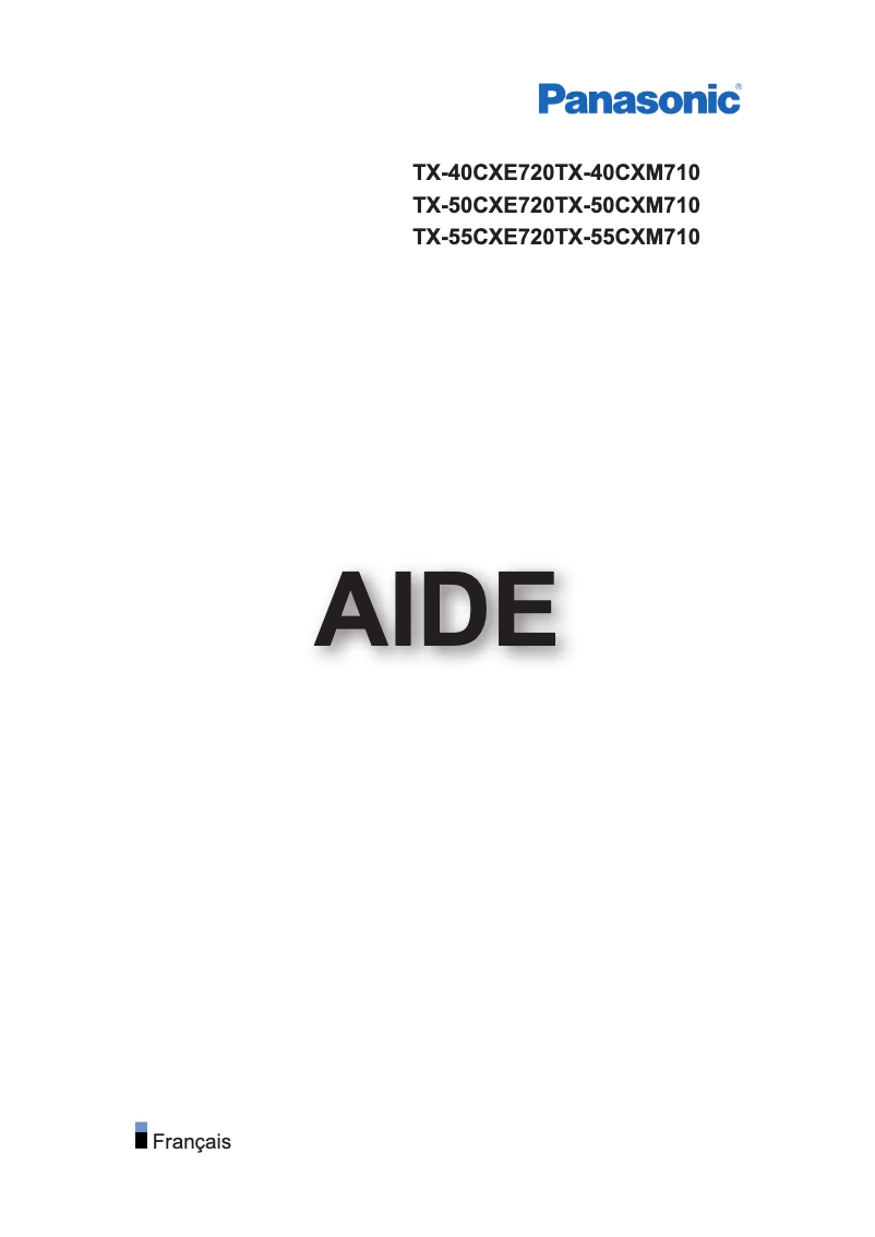 Page 1 de la notice Manuel utilisateur Panasonic TX-50CXM710
