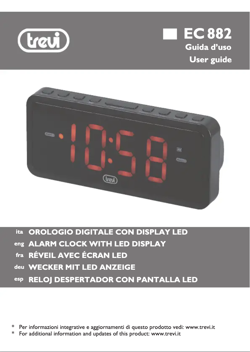 Página 1 del manual Manual de usuario Trevi EC 882