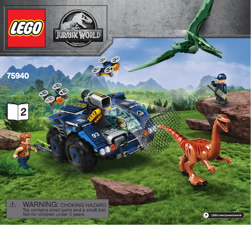 Page 1 de la notice Manuel utilisateur Lego Jurassic World 75940