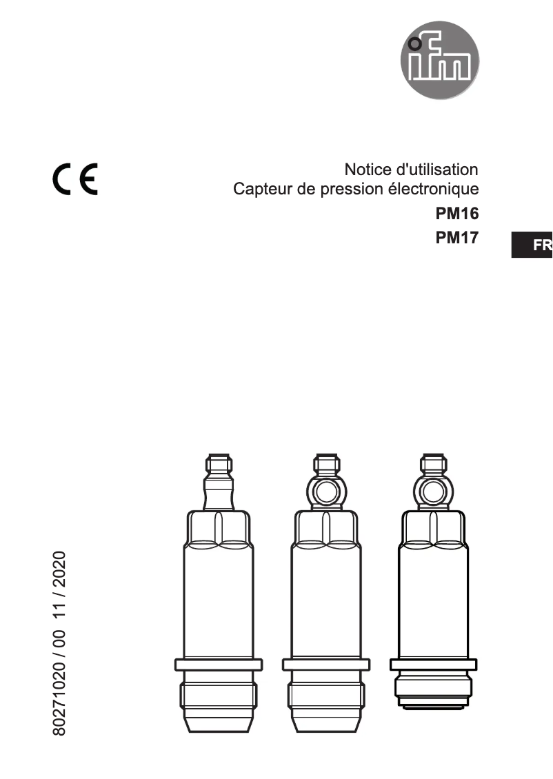 Page n°1 - Manuel utilisateur IFM PM1605