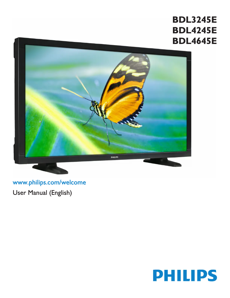 Image de la première page du manuel de l'appareil Brilliance BDL4245E