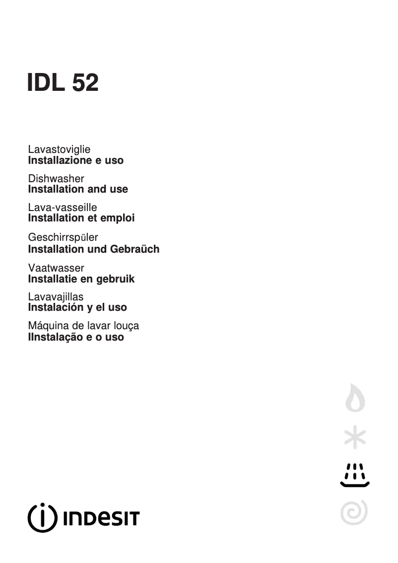 Image de la première page du manuel de l'appareil IDL 52
