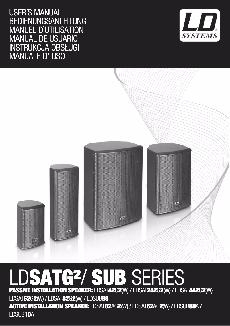 Página 1 del manual Manual de usuario LD Systems SAT 62 G2