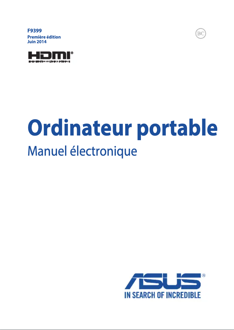 Page n°1 - Manuel utilisateur Asus ROG G551JM