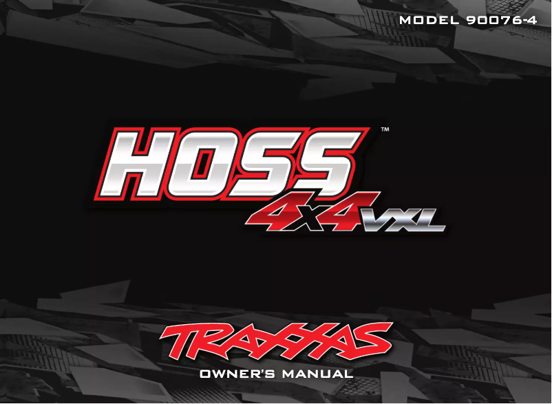 Page 1 de la notice Manuel utilisateur Traxxas Hoss 4x4 VXL