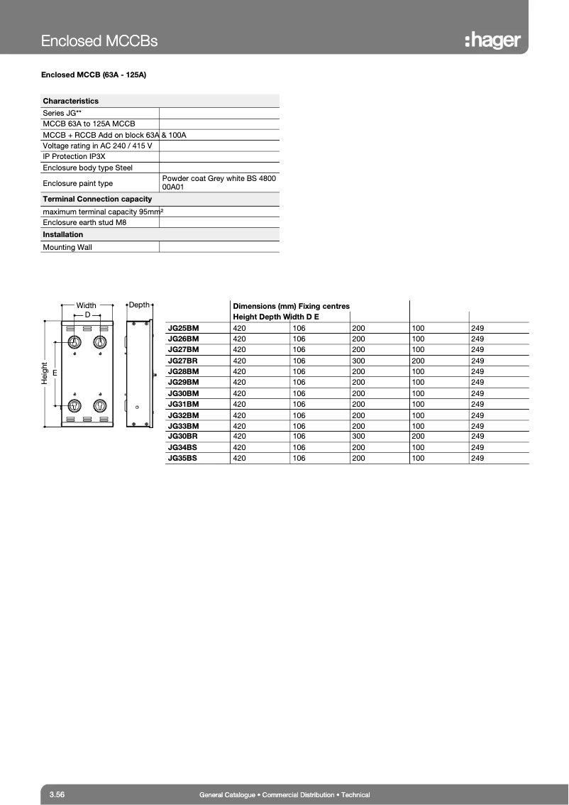 Page 1 of the manual User Manual Hager JG29BM