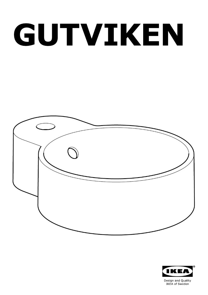 Page 1 de la notice Manuel utilisateur Ikea GUTVIKEN