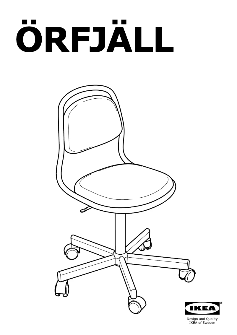 Page 1 de la notice Mode d'emploi Ikea ORFJALL