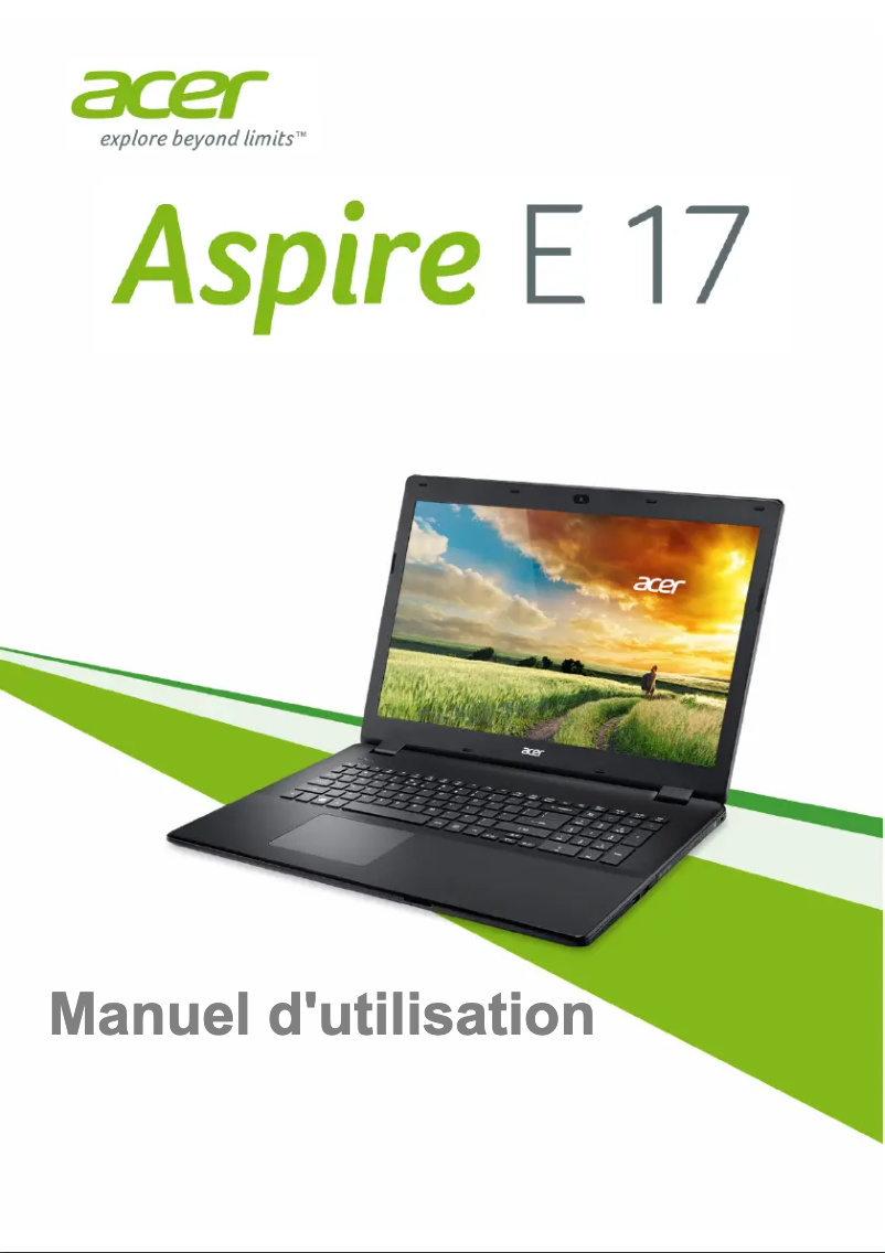Image de la première page du manuel de l'appareil Aspire E17-E5-771