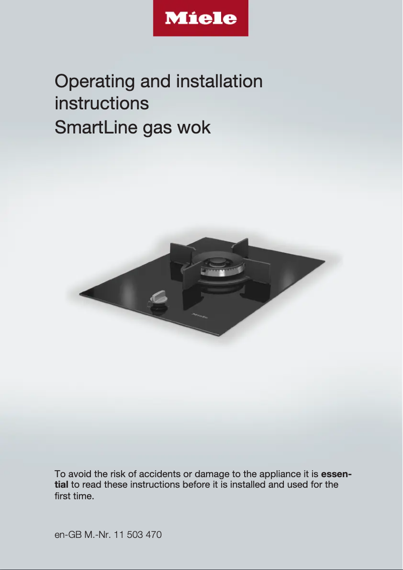 Page 1 de la notice Guide d'installation Miele CS 7101-1 FL