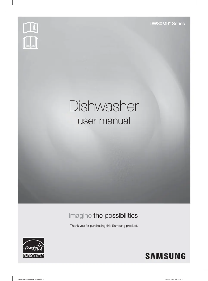 Page n°1 - Manuel utilisateur Samsung DW80M9550US