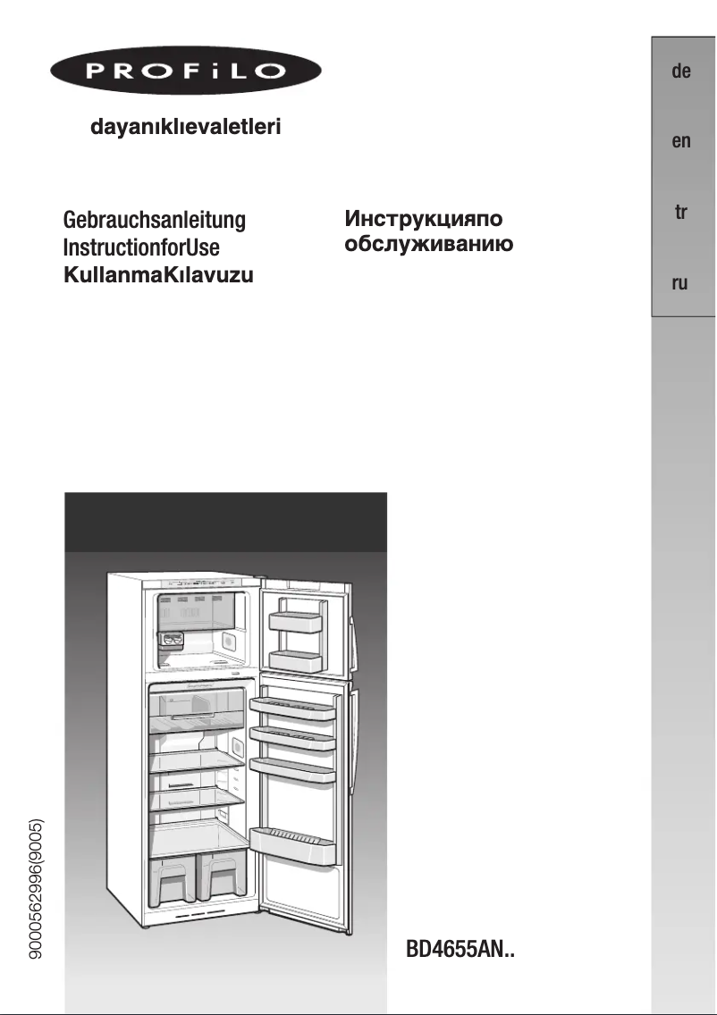 Page 1 de la notice Manuel utilisateur Profilo BD4655ANFS