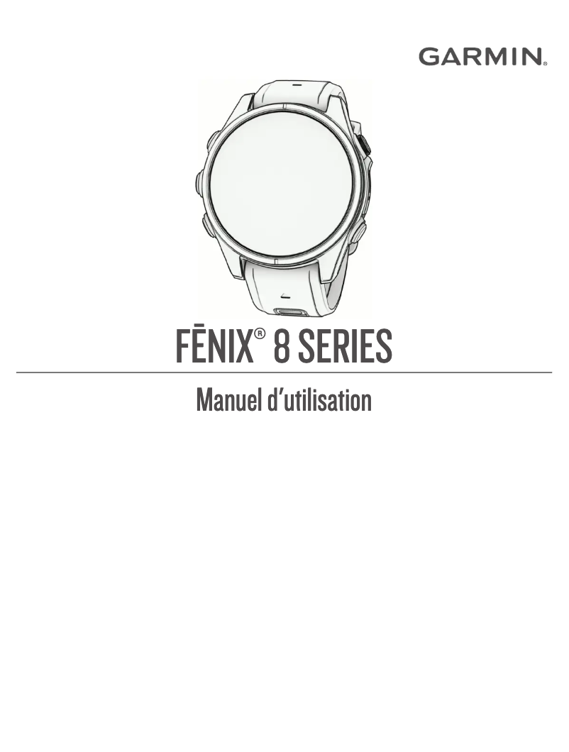 Page n°1 - Manuel utilisateur Garmin Fenix 8