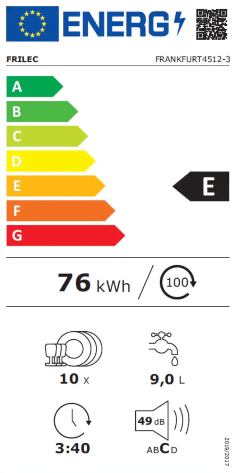 Page 1 de la notice Manuel utilisateur Frilec FRANKFURT4512-3