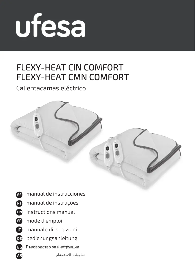 Page 1 de la notice Manuel utilisateur Ufesa Flexy-Heat CIN Comfort