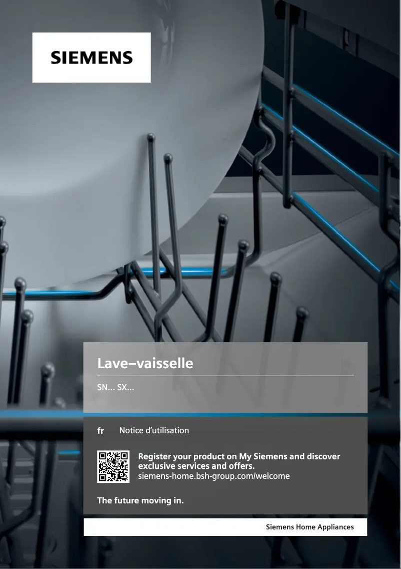 Page n°1 - Manuel utilisateur Siemens SN778D86TE