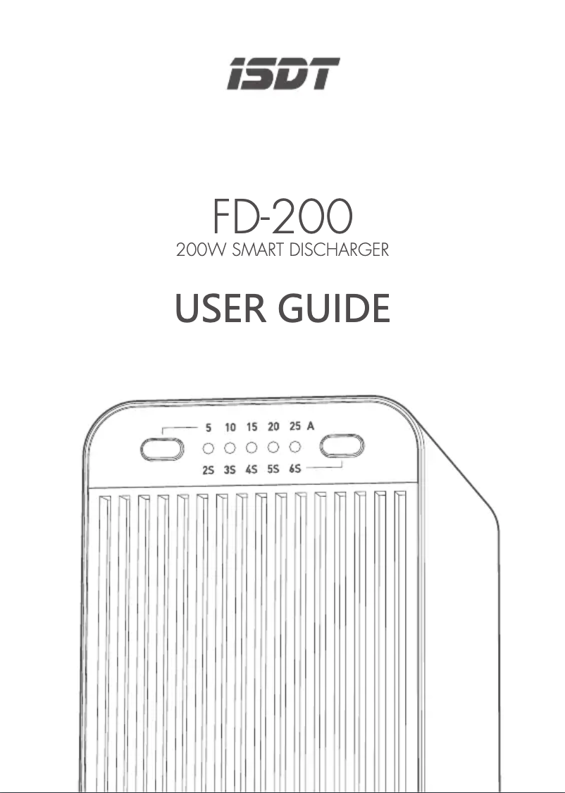 Page 1 de la notice Manuel utilisateur ISDT FD-200