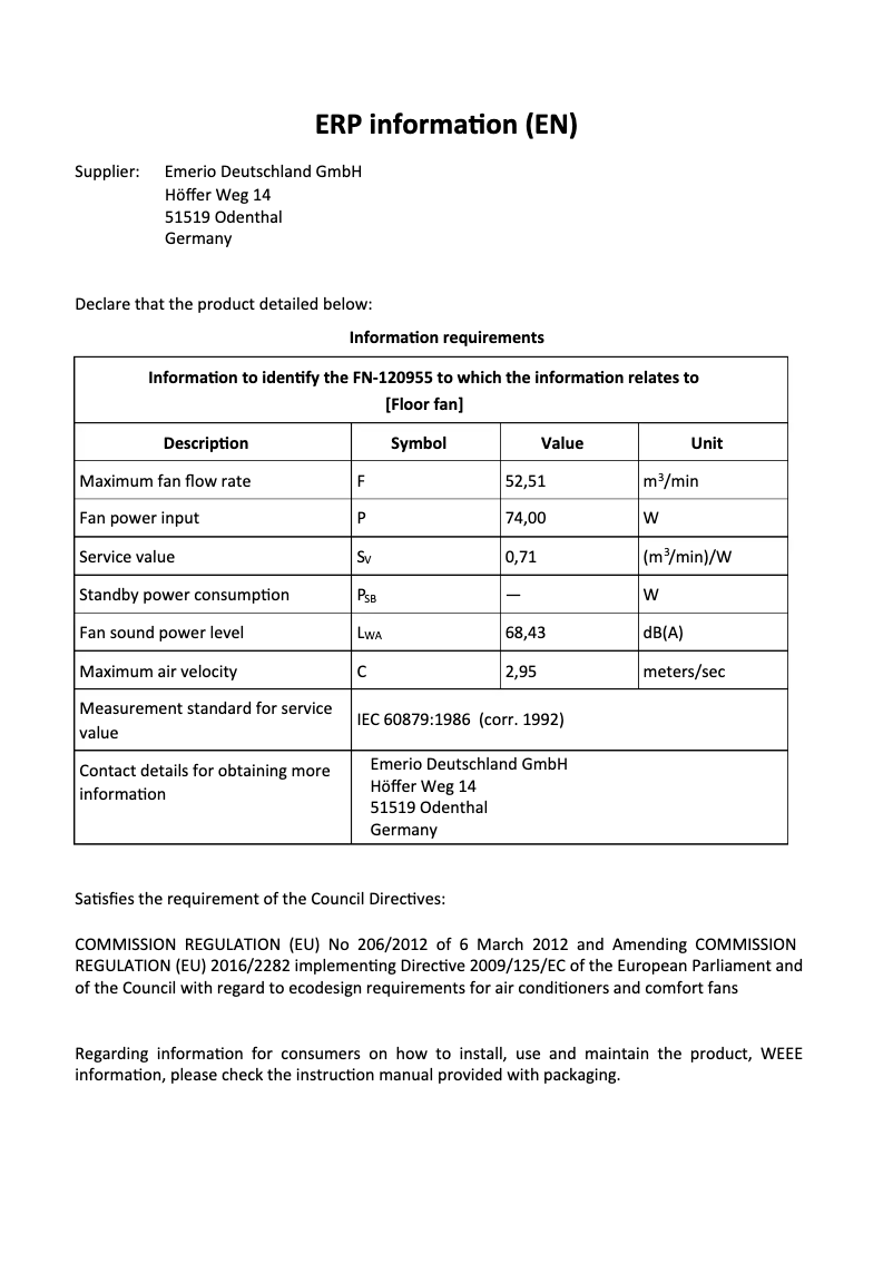 Image de la première page du manuel de l'appareil FN-120955