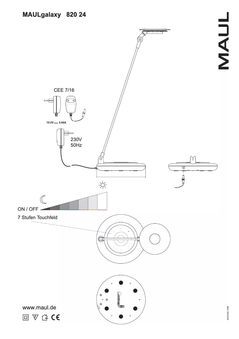 Imagen de la primera página del manual del dispositivo Galaxy