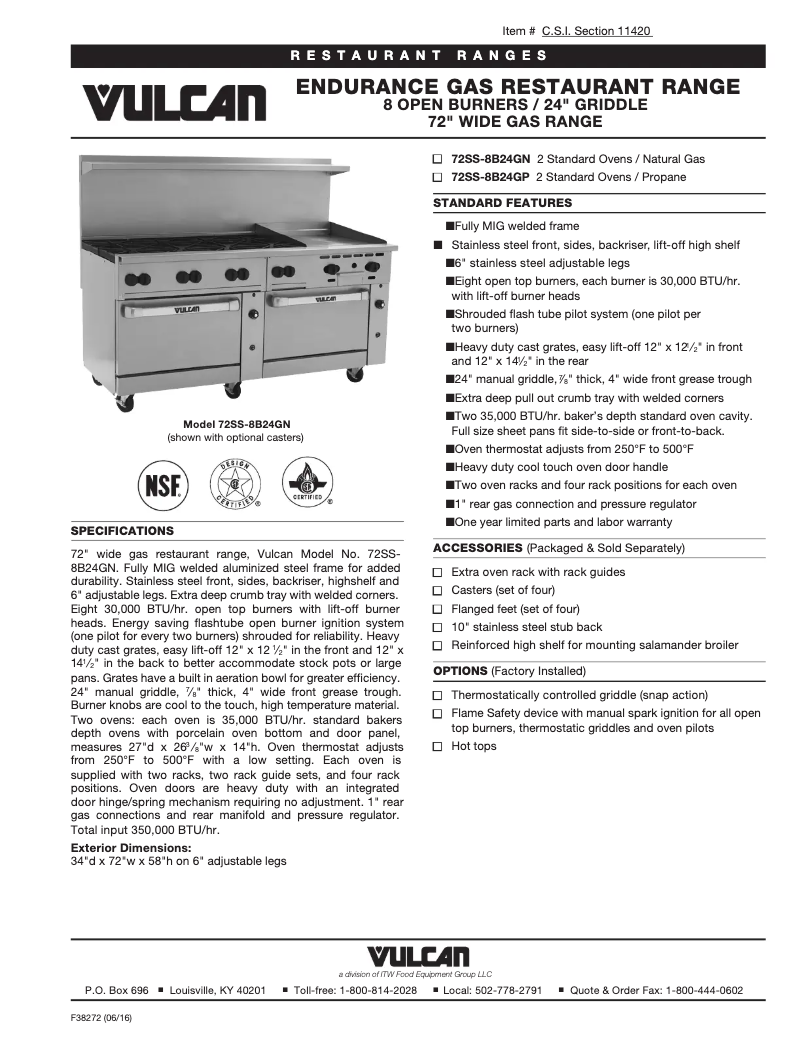 Image de la première page du manuel de l'appareil 72SS-8B24GT